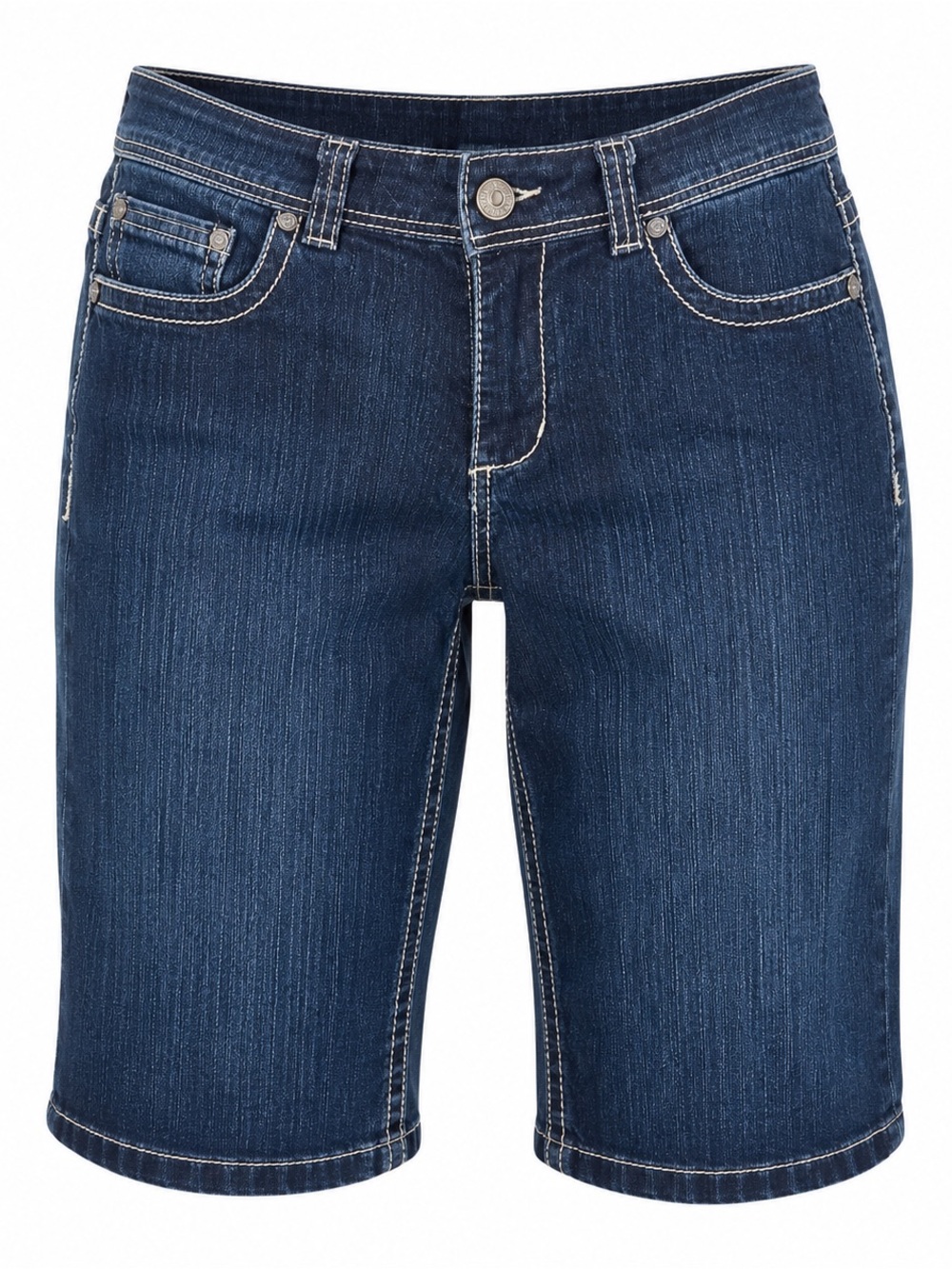 Women's Classic Navy Denim Bermuda Shorts
